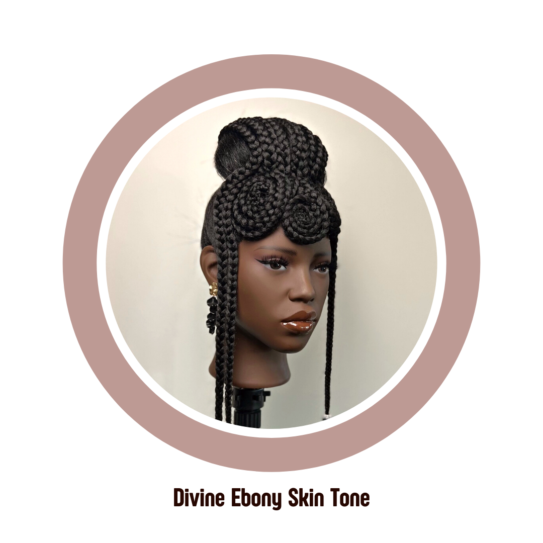 African American Skintone Mannequin Head